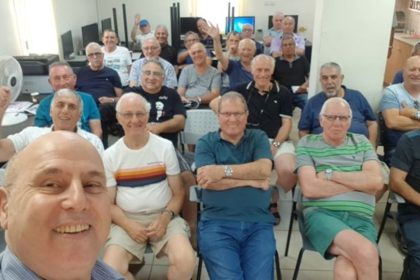 הרצאה במועדון גמלאים בראשון לציון