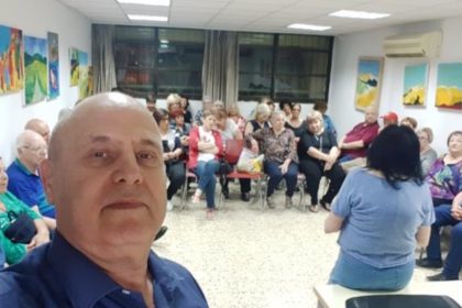 הרצאה במועדון גמלאים 60 פלוס בחולון